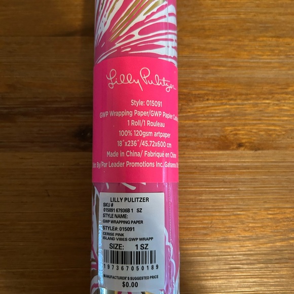 Lilly Pulitzer Wrapping Paper - Picture 2 of 3